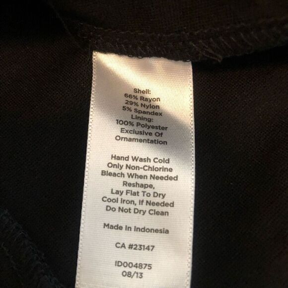 Talbots Classic Ponte Knit with Velvet Polka Dots Fit and Flare Dress Size 10 - Picture 7 of 12